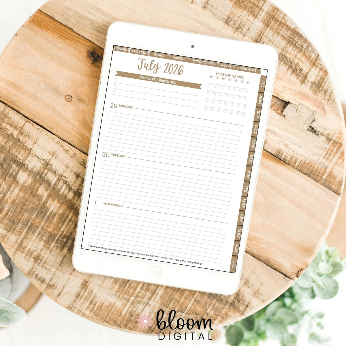 Digital Planner | Dated 2026-27 Classic Planner