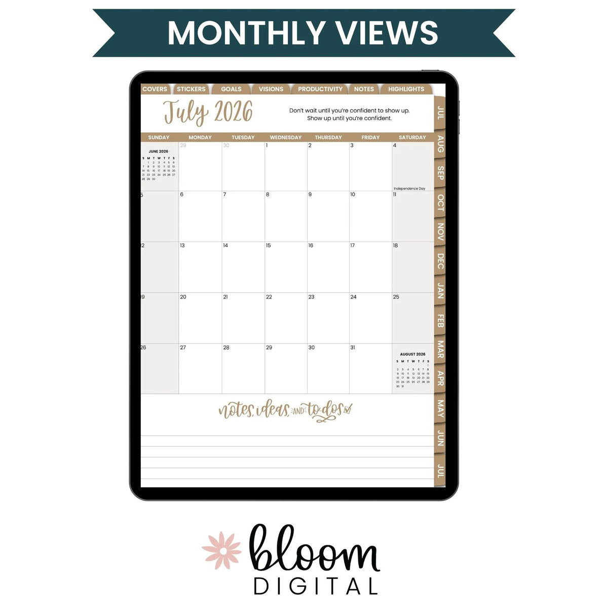 Digital Planner | Dated 2026-27 Classic Planner