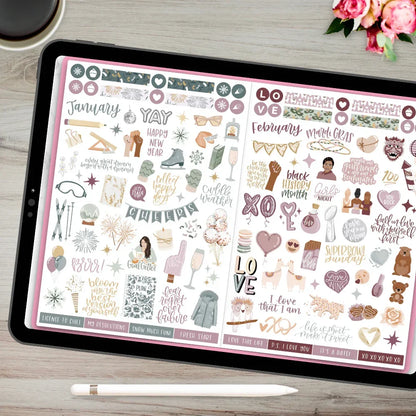 Digital Planner Stickers | Monthly Celebrations