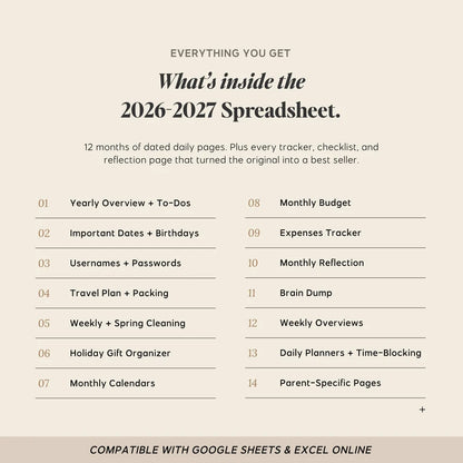 2026-2027 Mom Planner Spreadsheet