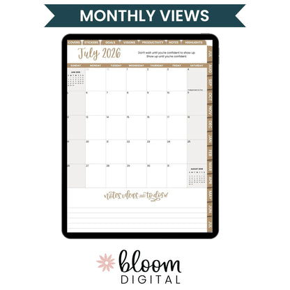 Digital Planner | Dated 2026-27 Classic Planner
