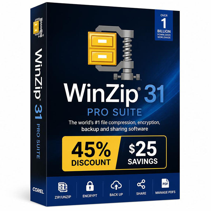 WinZip Pro 31 (PC) Lifetime GLOBAL